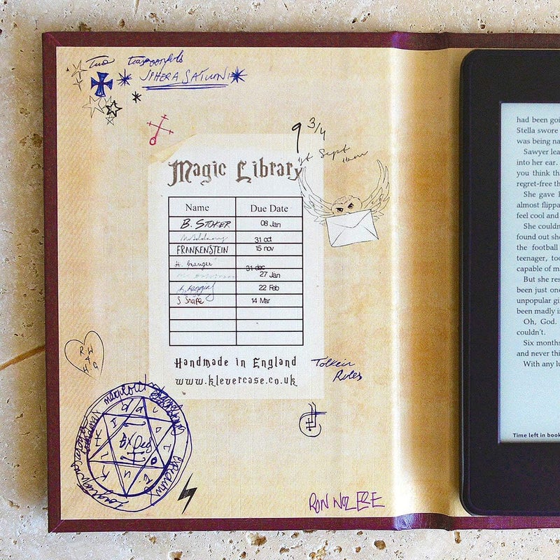 KleverCase Universal Book Cover for eReader Devices with 6 to 6.8 Inch Screen. Works with kobo, Nook, Kindle, Kindle Paperwhite, Sony, storytel and More. (History of Magic) - Image 3